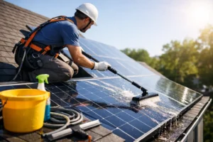 How to Clean Domestic Solar Panels Safely
